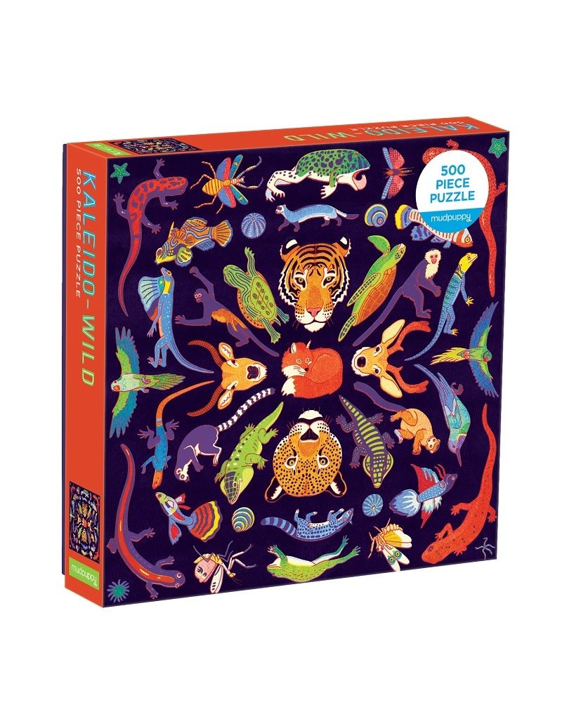 Mudpuppy Mudpuppy - Family puzzle, Kaleido wild, 500 stukken