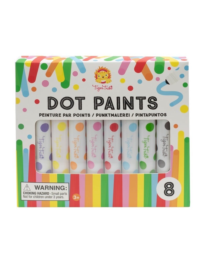 Tiger Tribe Tiger Tribe - Dot paints, 8 stuks