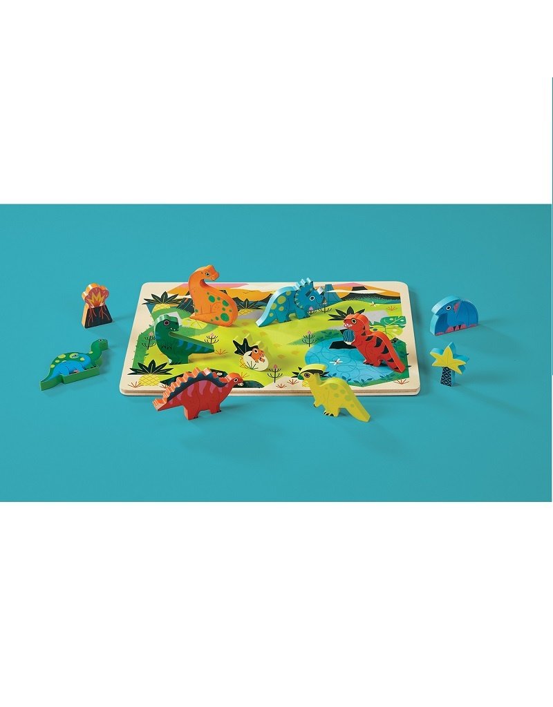 Crocodile Creek Crocodile Creek - Wood puzzle, dinosaurs