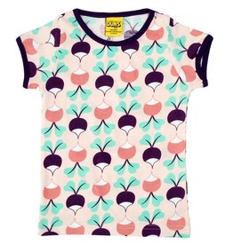 DUNS Sweden T-shirt, pink big radish (3-16j)