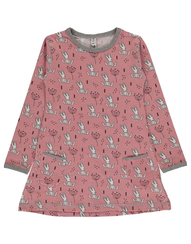 Maxomorra Maxomorra - Tunic ls, sweet bunny (0-2)