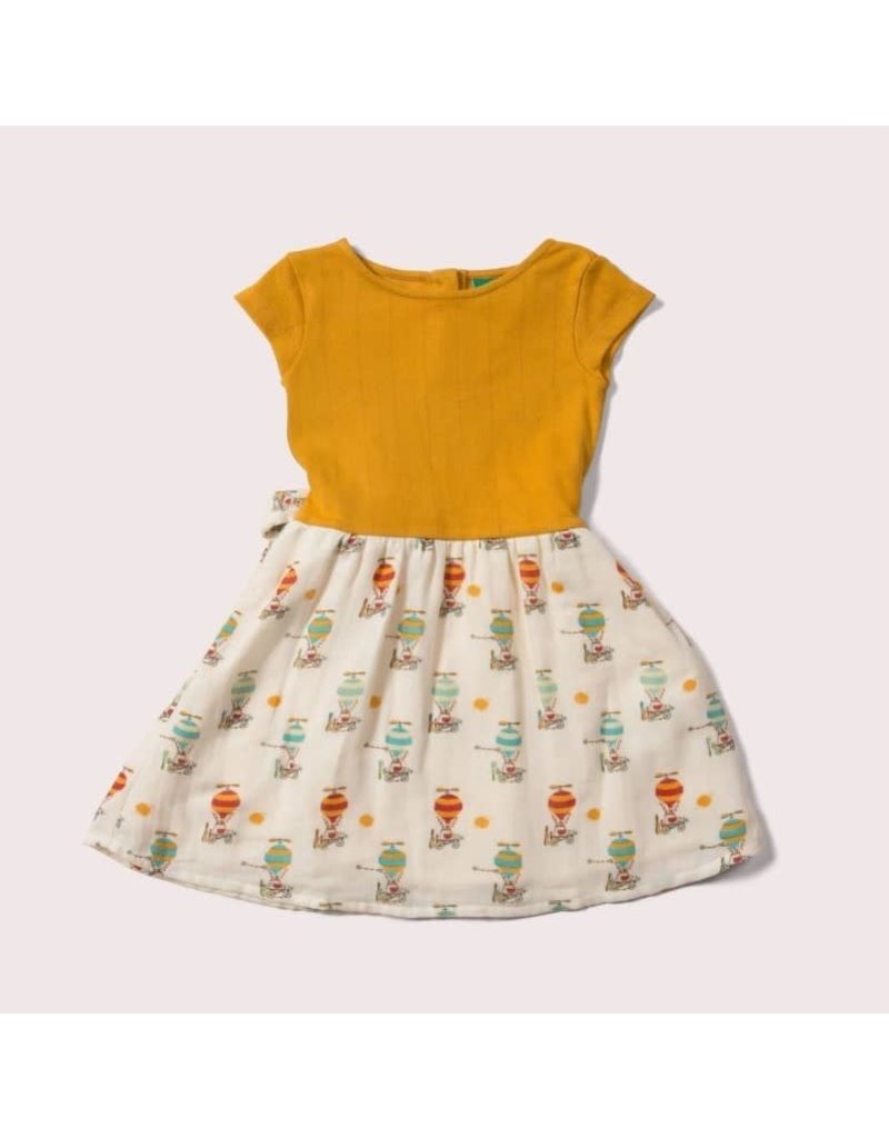 Little Green Radicals Little Green Radicals - Take to the skies pointelle little twirler dress (3-16j)