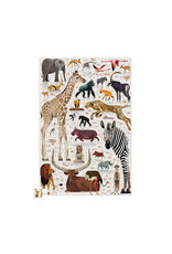 Crocodile Creek Crocodile Creek - Tin Puzzle 150 pieces, African animals