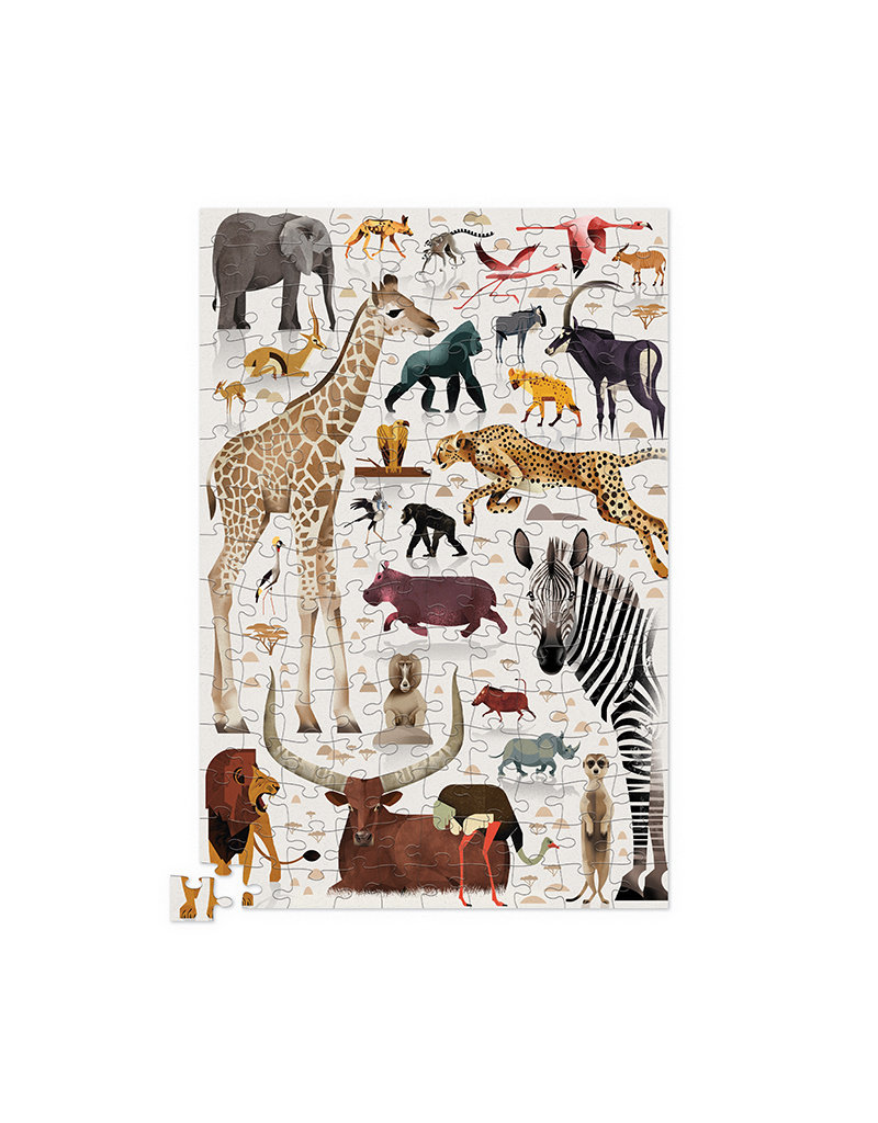 Crocodile Creek Crocodile Creek - Tin Puzzle 150 pieces, African animals