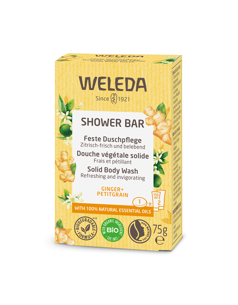 Weleda Weleda - Shower bar, ginger & petitgrain