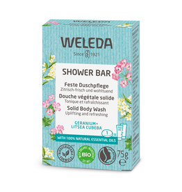 Weleda Shower bar, geranium & litsea cubeba