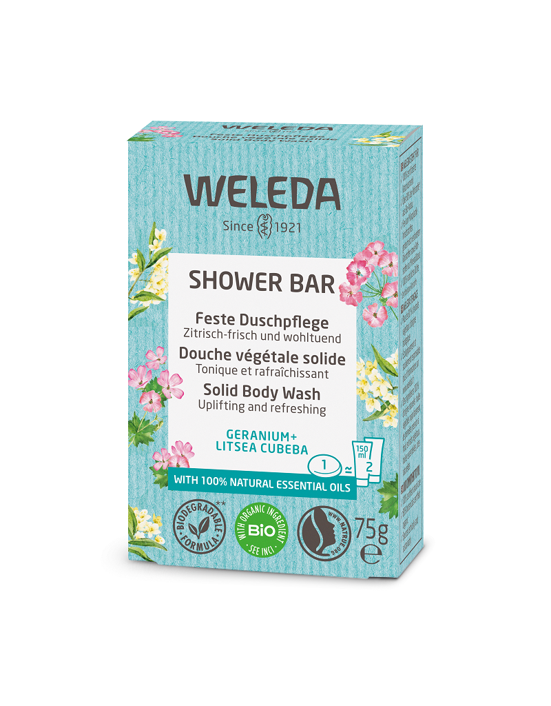 Weleda Weleda - Shower bar, geranium & litsea cubeba