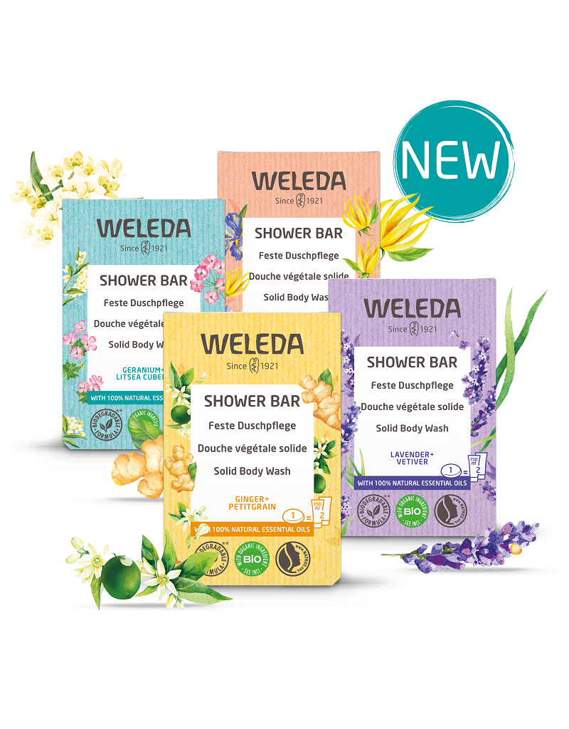 Weleda Weleda - Shower bar, geranium & litsea cubeba