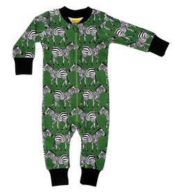 DUNS Sweden Zipsuit, green zebra (0-2j)