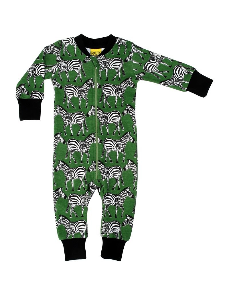 DUNS Sweden Duns Sweden - Zipsuit, green zebra (0-2j)