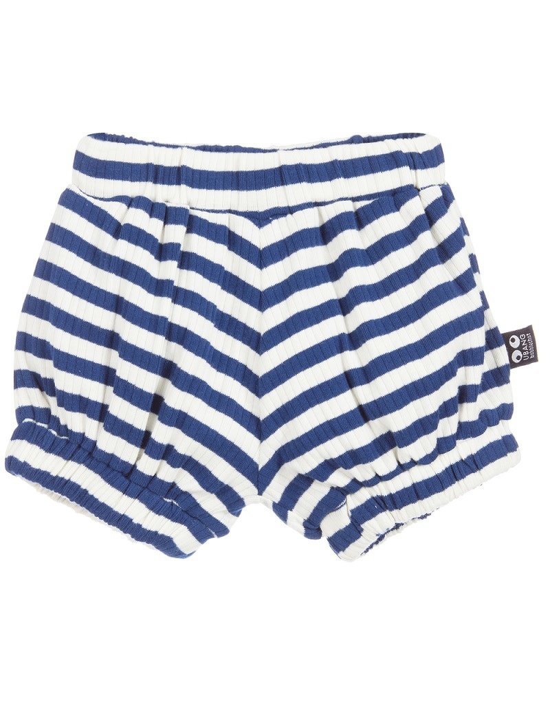 Ubang Ubang - baby bloomers, blue/white stripe (0-2j)