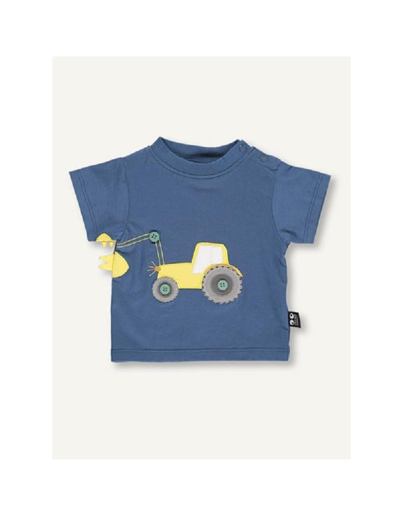 Ubang Ubang - baby tractor tee, blue (0-2j)