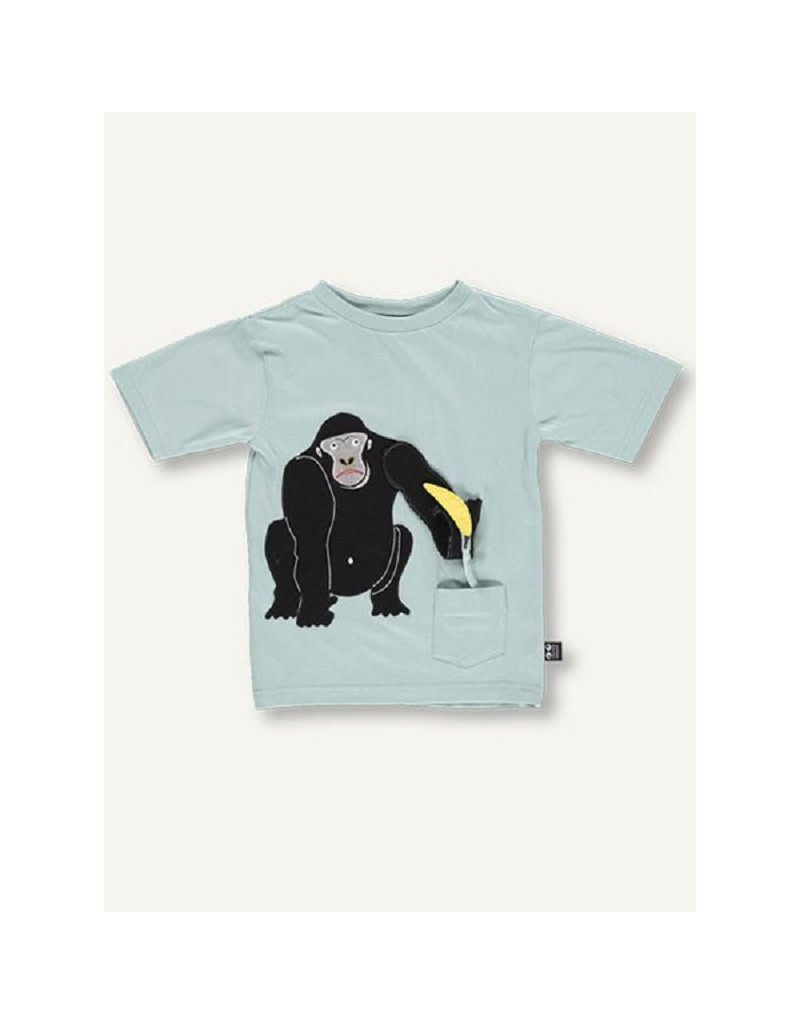 Ubang Ubang - Sassy gorilla tee, blue haze (3-16j)