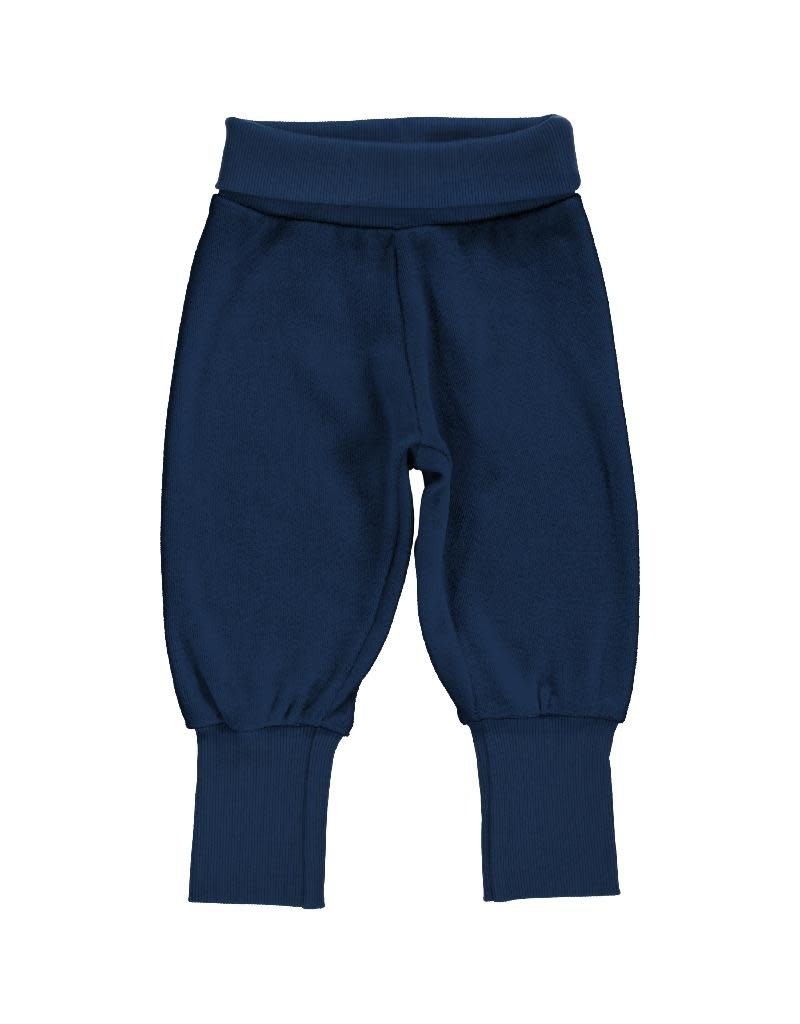 Maxomorra Maxomorra - Pants Rib Velour NAVY (0-2j)