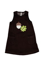 Maxomorra Maxomorra - Dress embroid, acorn (0-2j)