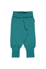 Maxomorra Maxomorra - Pants rib, soft petrol (0-2j)