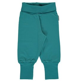 Maxomorra Broek, soft petrol (0-2j)