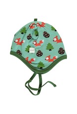 Maxomorra Maxomorra - Hat helmet velour, busy squirrel (0-2j)