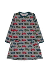 Maxomorra Maxomorra - Dress ls, truck (0-2j)