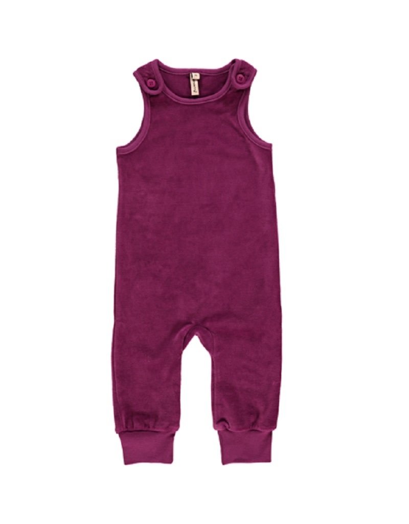 Maxomorra Maxomorra - Playsuit velour, purple (0-2j)