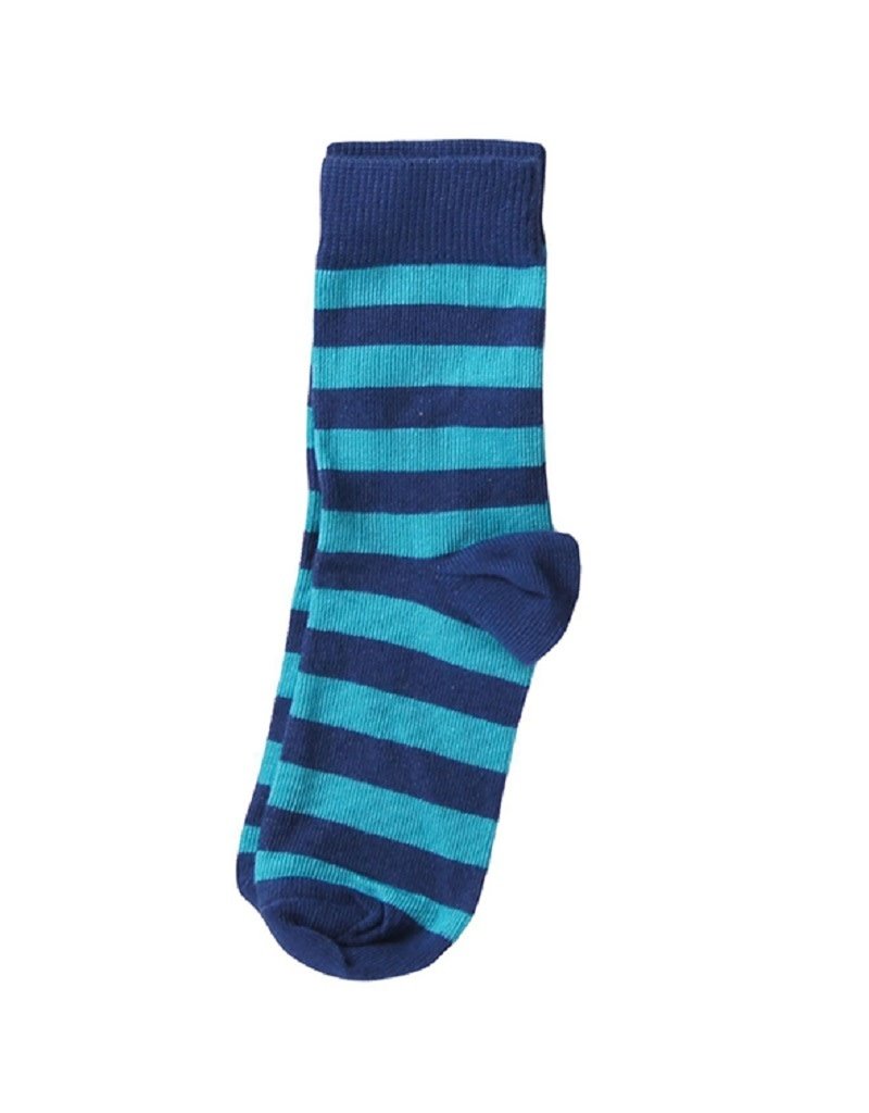 Maxomorra Maxomorra - kous, donkerblauw/turquoise, 2 paar (0-2j)