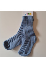 Joha Joha - Wool socks, blue melange (0-2j)