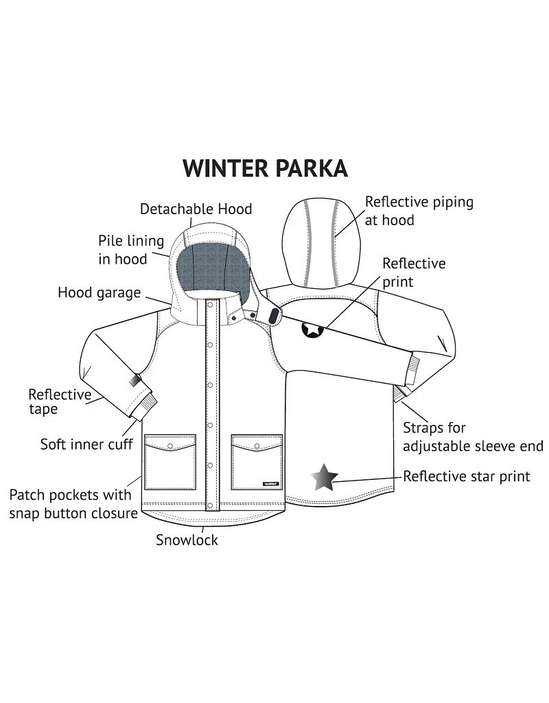 Villervalla Villervalla - Winter parka, plum (3-16j)