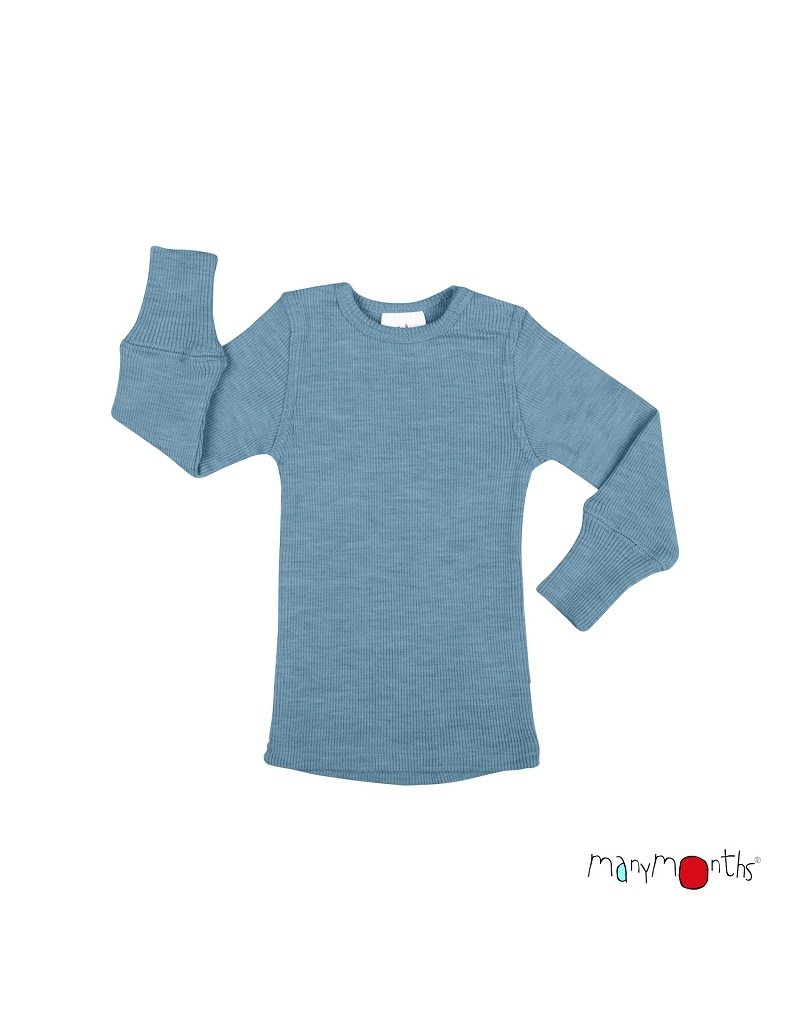 ManyMonths ManyMonths - Shirt long sleeve, Blue mist (3-16j)