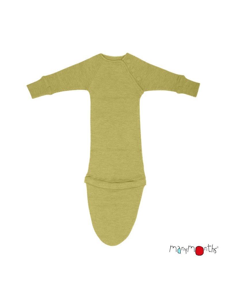 ManyMonths ManyMonths - Sleeping pouch with extension, Pea purée (0-2j)