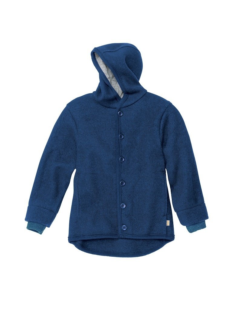 Disana Disana - Boiled wool jacket, navy (3-16j)