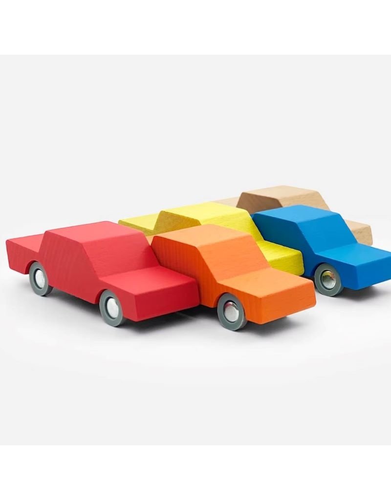 Waytoplay Waytoplay - Wooden toy car, yellow