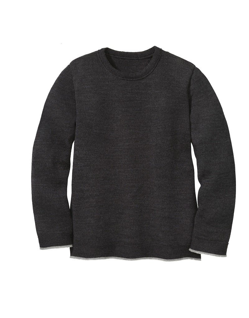 Disana Disana - Knitted jumper, anthracite (3-16j)