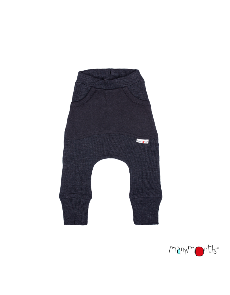 ManyMonths ManyMonths - Kangaroo trousers, foggy black (3-16j)