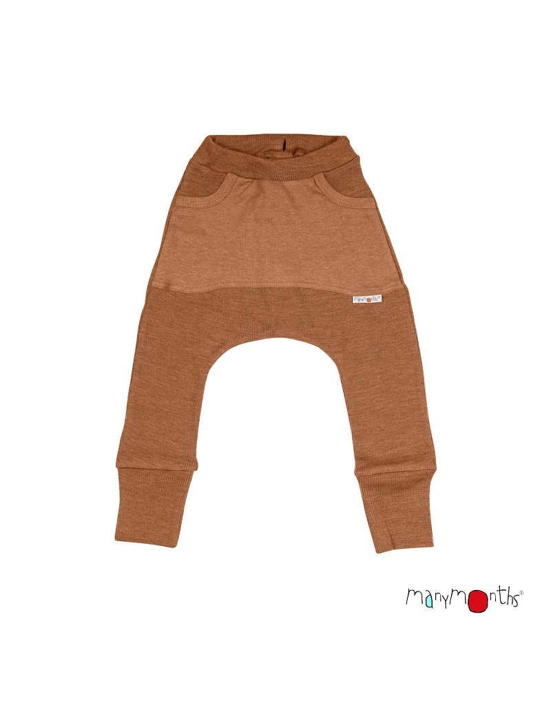 ManyMonths ManyMonths - Kangaroo trousers, Potter's clay (0-2j)