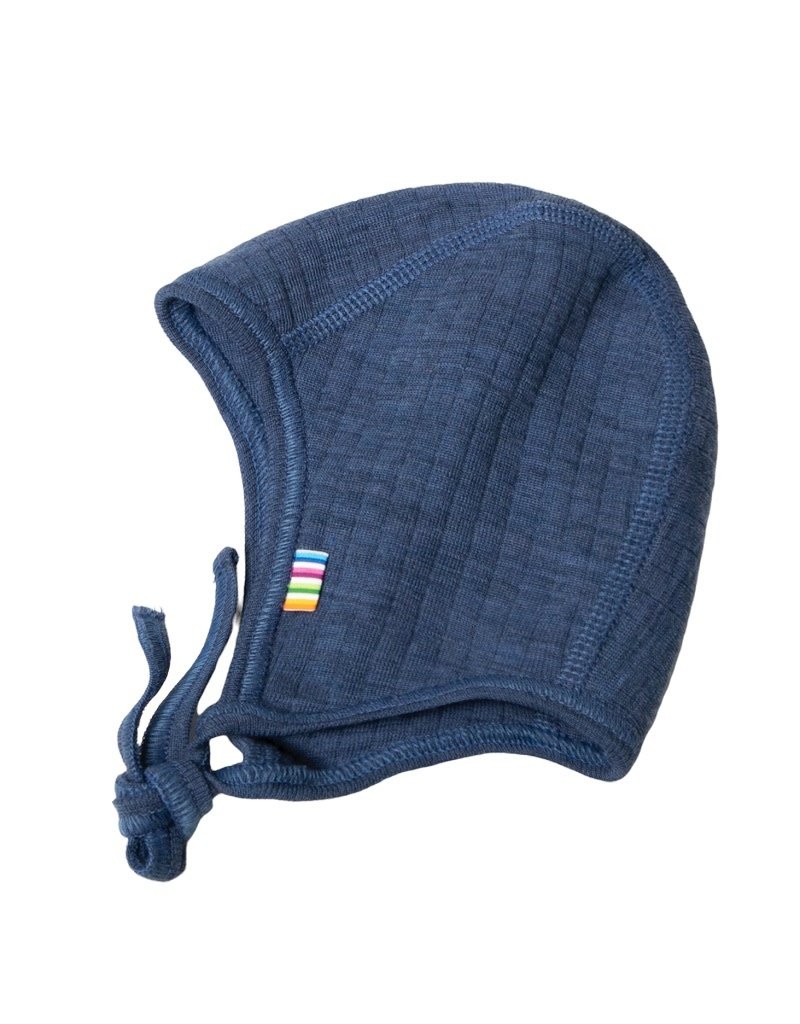 Joha Joha - Helmet double basic, wool, blue melange (0-2j)