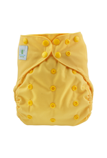 Blümchen Blümchen - Diaper cover OneSize PUL YKK snaps, mandarin