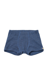 Joha Joha - Boxershorts basic, wool, blue melange (3-16j)