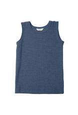 Joha Joha - Undershirt basic, wool, blue melange (3-16j)