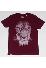 Lion of Leisure Lion of Leisure - T-shirt, lion king, burgundy