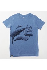 Lion of Leisure Lion of Leisure - T-shirt, whales, blue melange (3-16j)