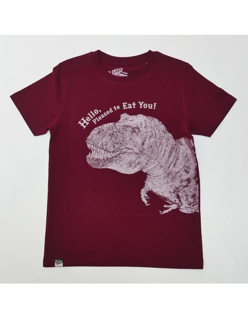 Lion of Leisure Lion of Leisure - T-shirt, Dino, burgundy (3-16j)