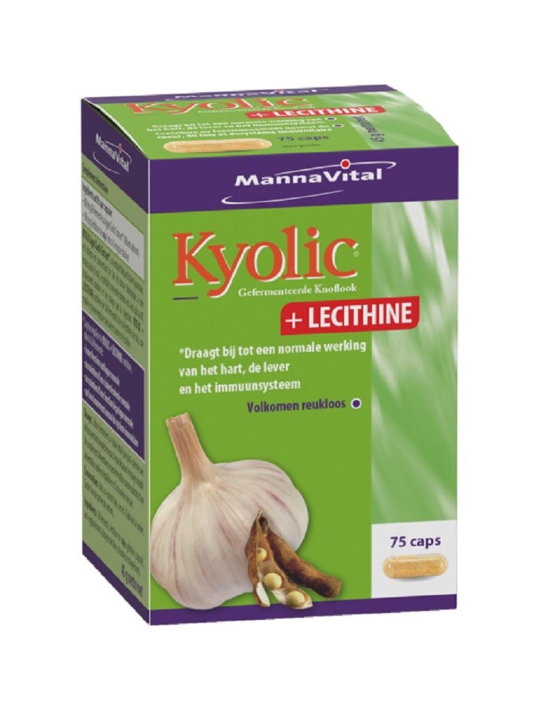 Mannavital Mannavital - Kyolic + lecithine, 75 capsules