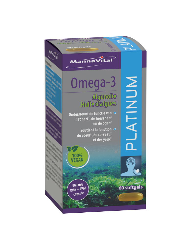 Mannavital Mannavital - Omega-3 algenolie, 60 softgels