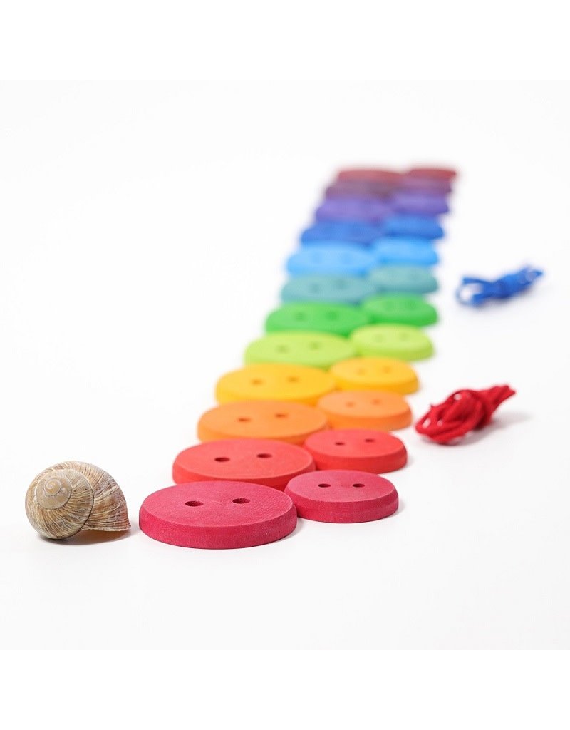 Grimm's Grimm's - Large Rainbow Buttons, 24pcs