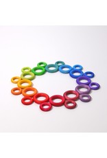 Grimm's Grimm's - Building Rings Rainbow, 24pcs