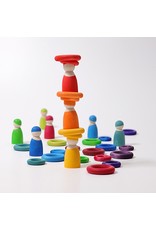 Grimm's Grimm's - Building Rings Rainbow, 24pcs