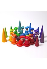 Grimm's Grimm's - Building Rings Rainbow, 24pcs