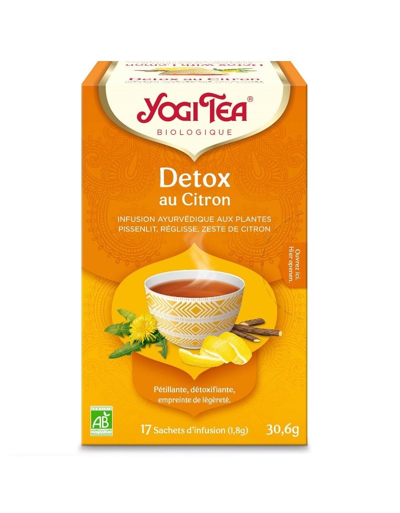 Yogi Tea Yogi Tea - Detox with lemon, 17 theezakjes