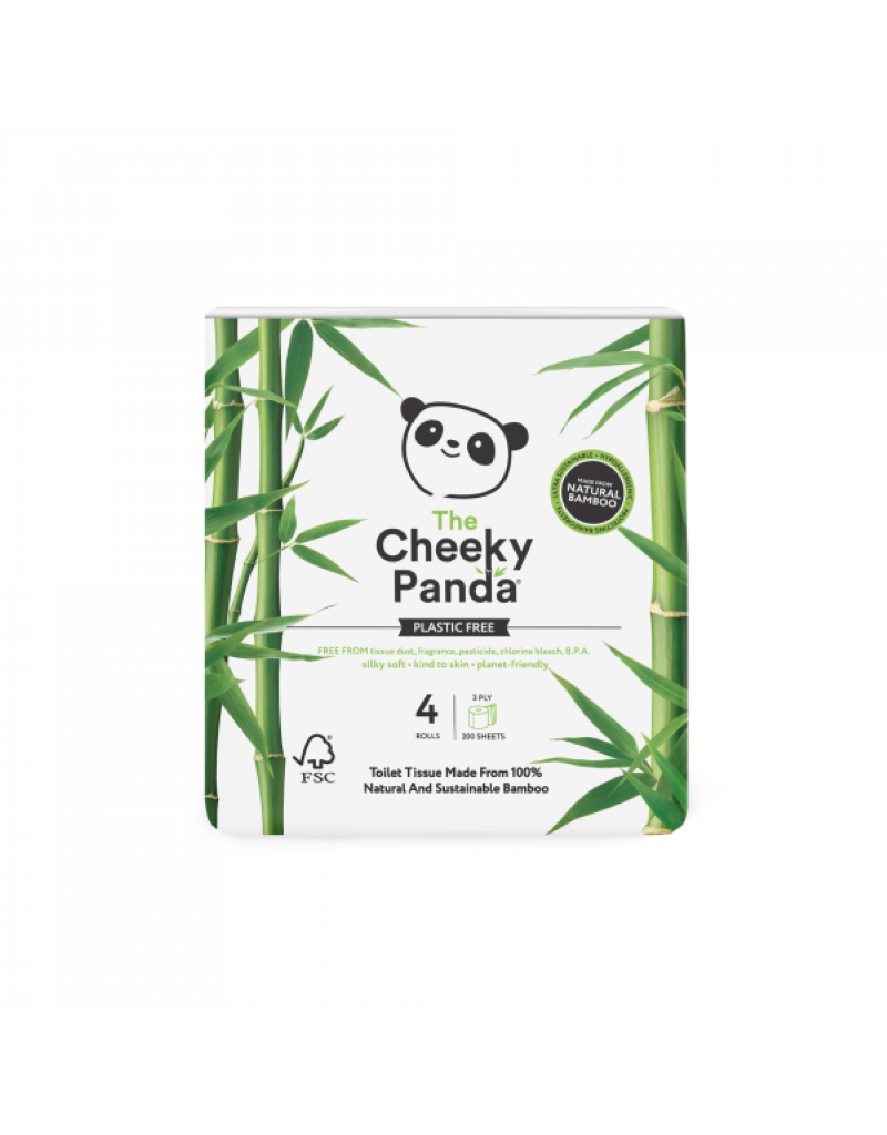 The Cheeky Panda The Cheeky Panda - Wc-papier, 4 rollen, bamboe