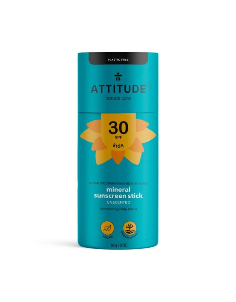 Attitude Attitude - Mineral sunscreen stick SPF30 kids, unscented